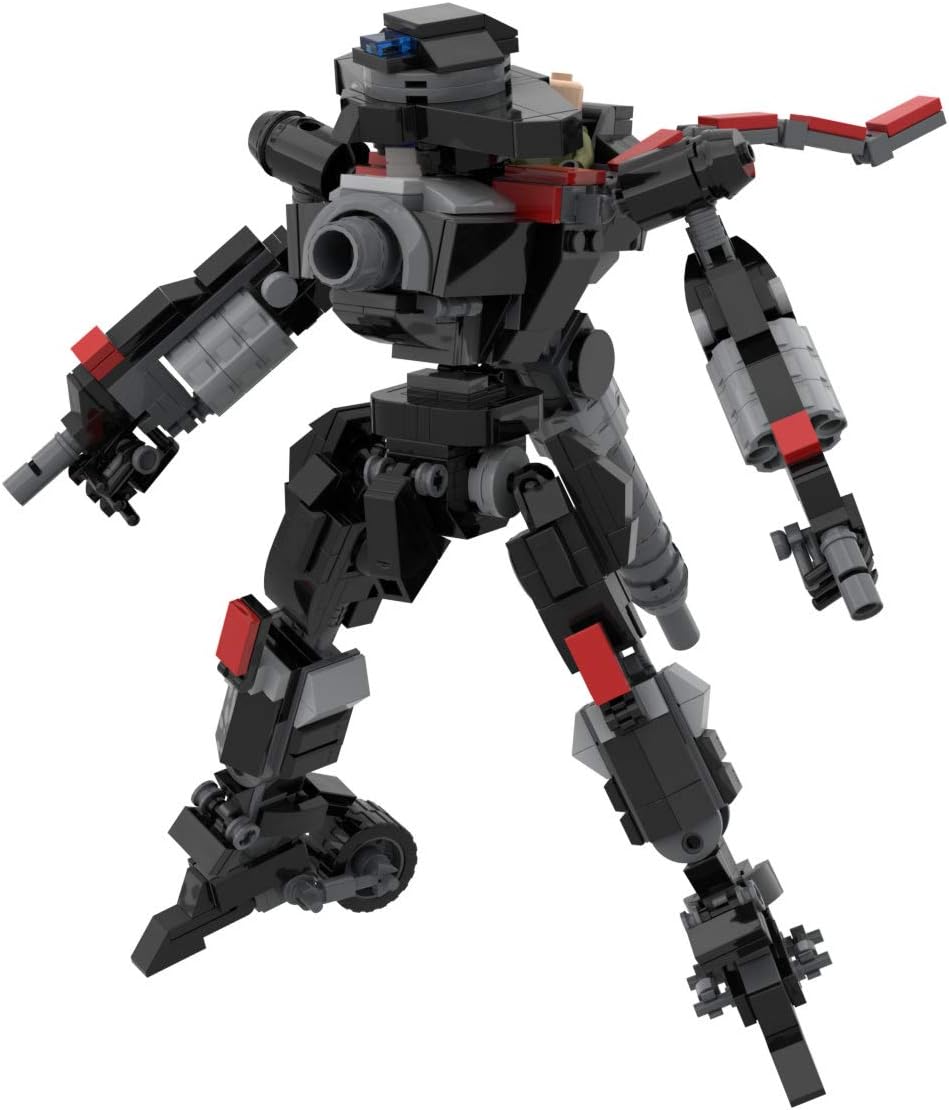 LionMoc Moc Creator 'Heroes Assemble' DIY Mecha Building Block Bricks Machine Toy Compatible with Lego Building Set (Revolver-Cowboy)