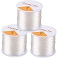 Amazon.com: 1mm Elastic Stretch Thread for Bracelets, 3 Rolls Elastic ...