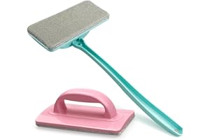 FTLKIBMD Mesh Screen Cleaner Pro - Window Screen Cleaner Brush with Detachable Handle, Wet/Dry Dual-Use for Window & Patio Sc