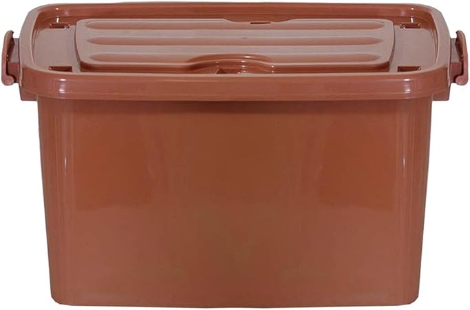 Kunststoff Box mit Rädern, Wheelie Case, Storage Box mit Clip Deckel