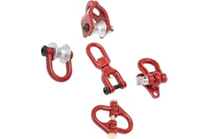 AIXXCUVQ Rc Truck Accessories Crawler 1 10 Trailer Scale Metal Made Durable Car Winch Trailers Shackle Tow Cars And Trucks 1/