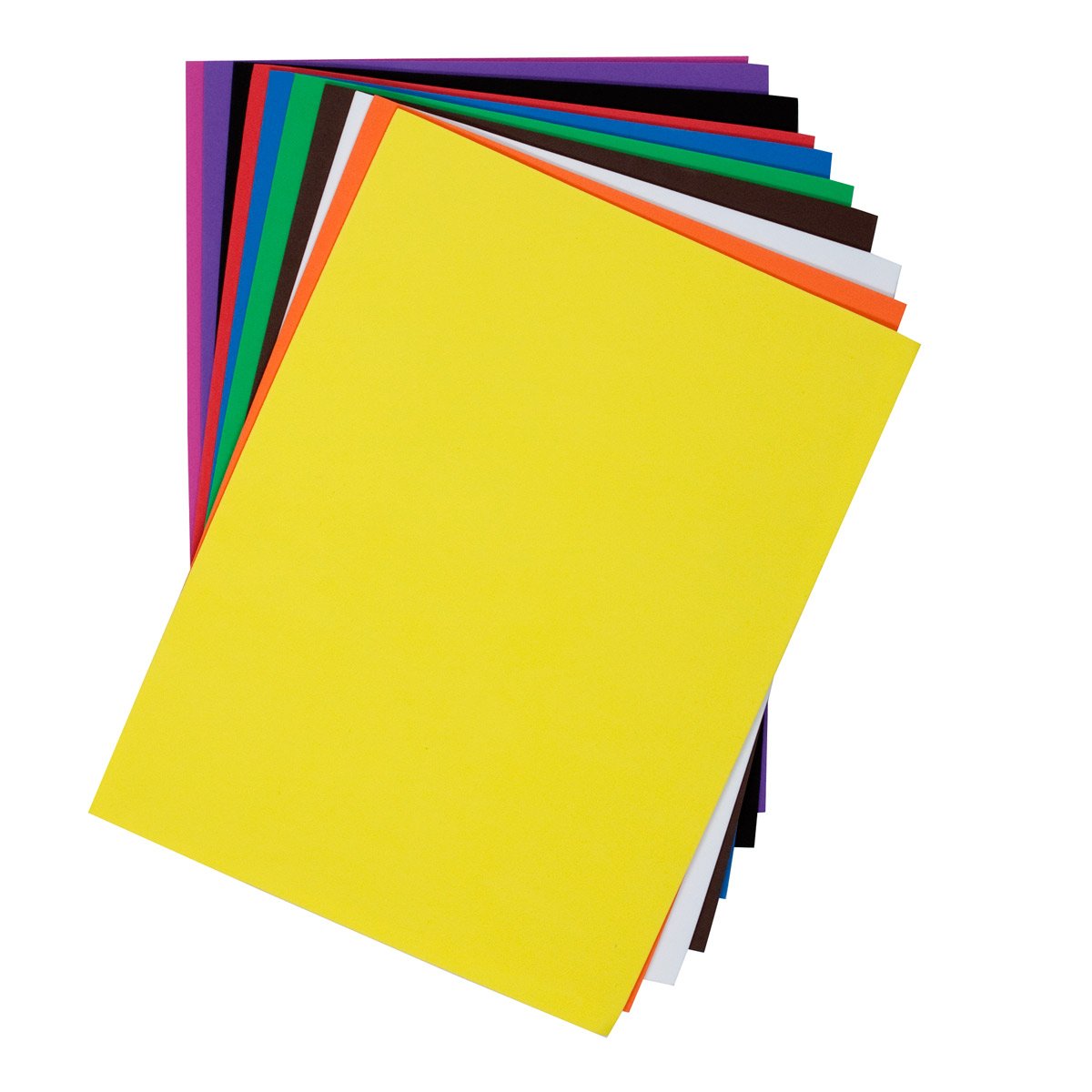 Craft Planet 9 x 12" Funky Foam Sheet 10 Pack 2mm Thick, Assorted Colours, Coloured Craft Accessories, Card Making Supplies, Foam Sheets, Modelling, Printing, Paint, Art & Crafts
