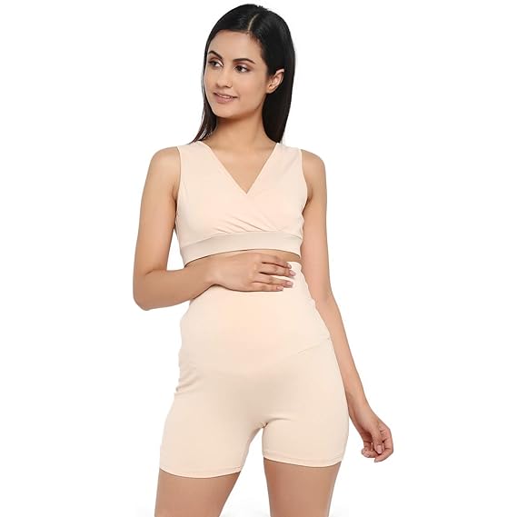 Women's Crossover Maternity & Nursing Bra - Grey