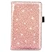 Menesia Glitter Server Book Organizer for Waitress,Waiter Serving Book,Waitstaff Server Order Pads,Guest Checks Books Holder for Restaurant Fit Server Apron(Rose Golden)