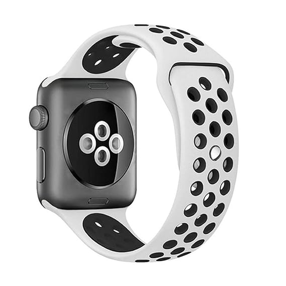 Amazon.com: Sports Silicone Strap for Apple Watch Band 4 ...