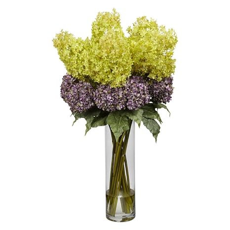 Amazon Com Giant Mixed Hydrangea Silk Flower Arrangement Home