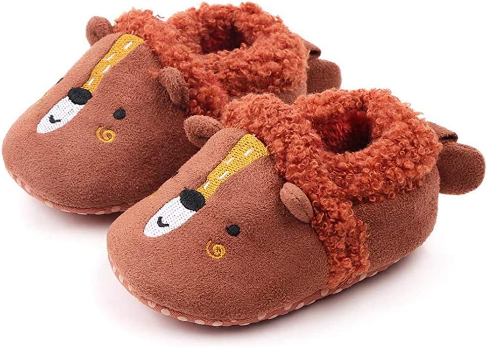 Sabe Infant Baby Warm Fleece Booties Cute Soft Sole Slippers Boys Girls Pram Shoes First Birthday Gift