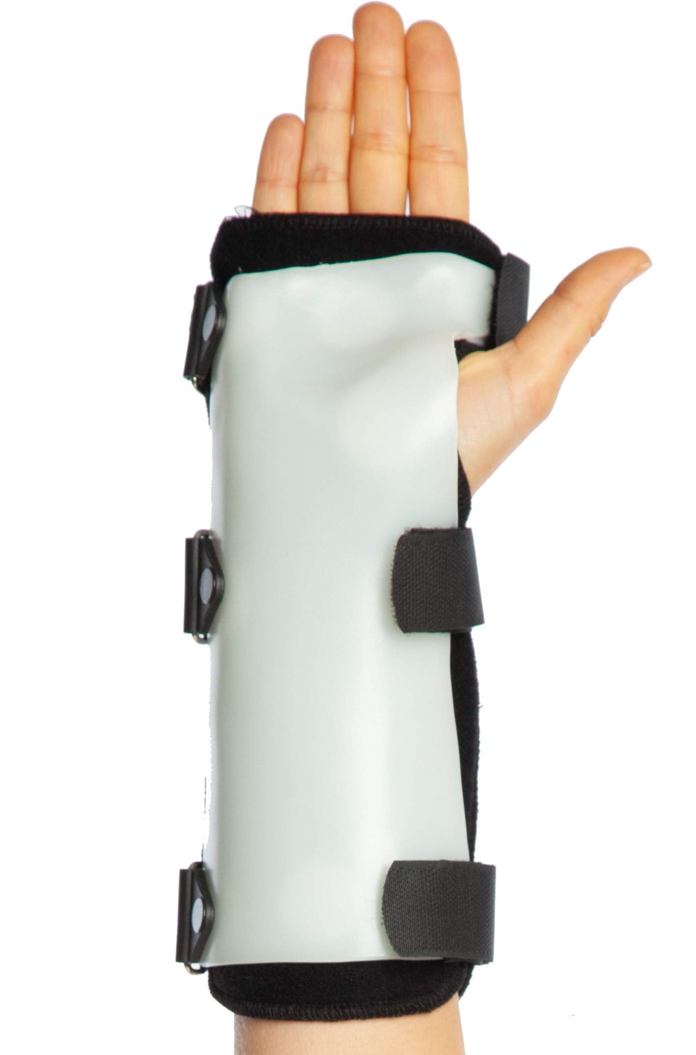 Thermoplastic Wrist Splint - Wrist Thumb and Brace - Hand Stabiliser Support - Post Surgery Immobilisation - Medical Stabilizer - for Left and Right Wrists - Rigid and Light Stabilizer (L, Right)