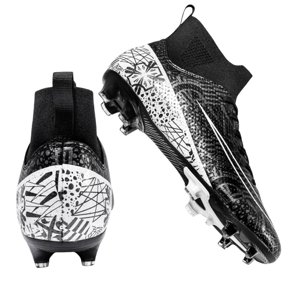 HESBITEUL Soccer Cleats Men High-top: Comfortable