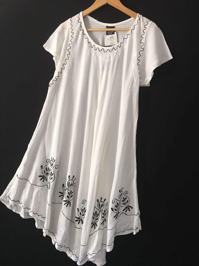 Ross Plus Size White Dress ONE Size Amazon.co.uk Clothing