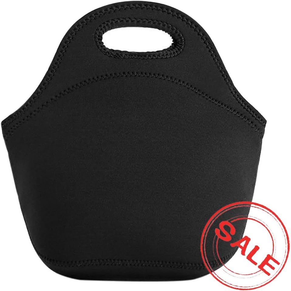 Black Neoprene Lunch Tote Lunch Bag,Taste of Home - Simple & Delicious