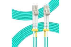 FLYPROFiber- LC to LC Fiber Patch Cable OM3 8M, Length Options: 0.2m-200m, 10GB Multimode Duplex 50/125um Fiber Optic Cable Cord LSZH-8Meter(26ft)