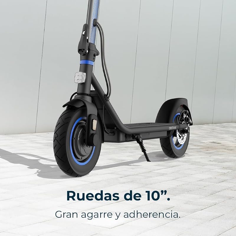 Bongo D20 XL conectado Scooter elétrico aprovado com aplicativo. Potência máxima de 630W, alcance de até 20km, rodas de 10", inclinações superadas, freio dianteiro e traseiro