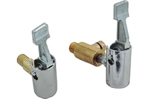 2 Pack Car Valve Adapter, Zinc Alloy Lock-On Air Chucks with 90 Degree Push Bar for Tire Inflator Hose, Compatible with Cars,