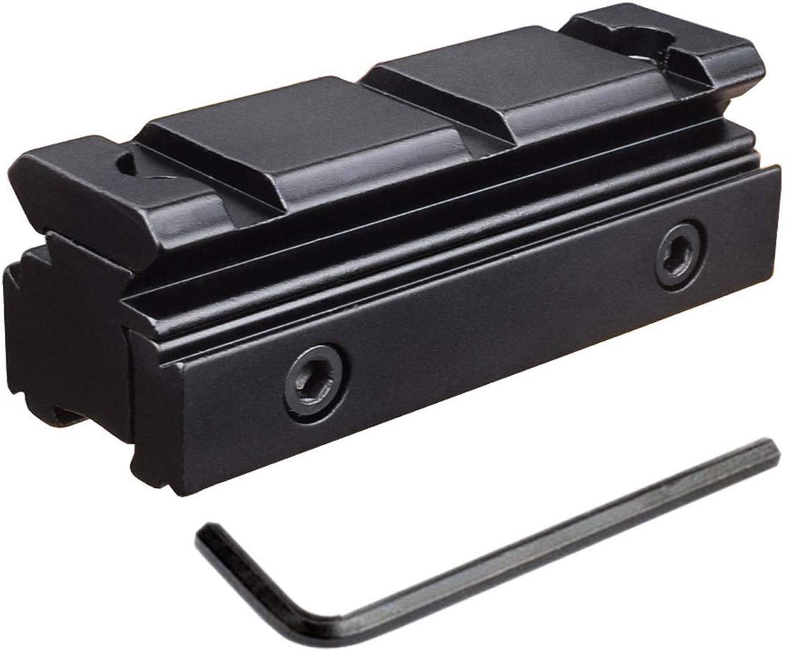 Ulightfire Scope Mount Base,11mm to 20mm Removable Adapter Bracket, Dovetail Picatinny WeaverRail Converter Adapter