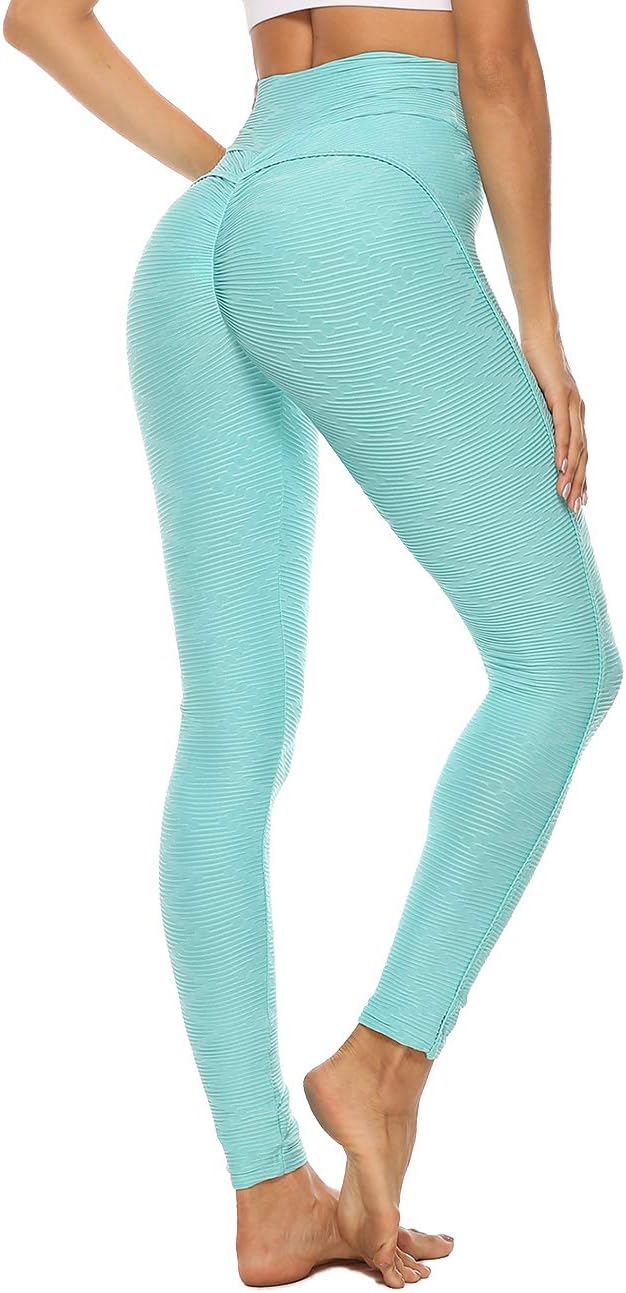 Women Fashion Testure Sports High Waist Legging Gym Fitness Running Slimming Skinny Yoga Pants