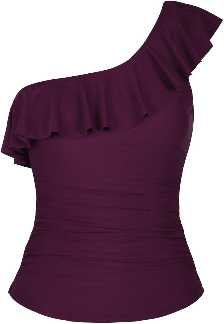 burgundy bathing suit top