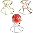 Ainvhh 3 PCS Hexagon Metal Display Stand Mystical Quartz Ball Photography Props FengShui Divination Spheres Decorative Glass Ball Base