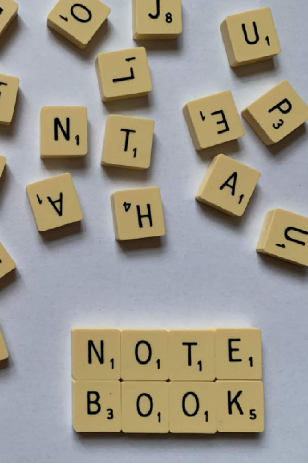Notebook: Scrabble Tile Ruled Lined Notebook