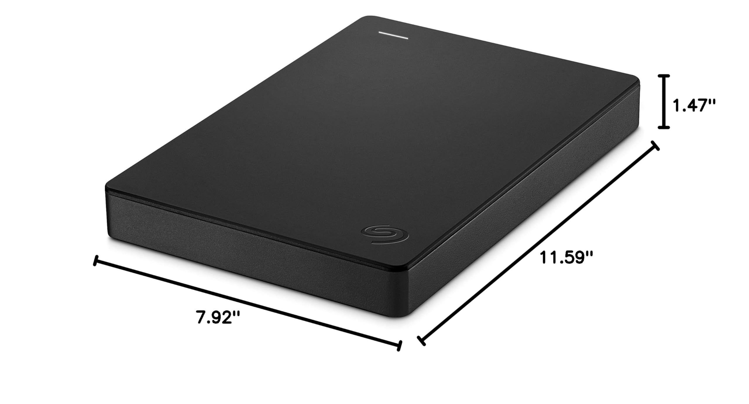 Seagate Portable Drive, 1TB, External Hard Drive, Black, for PC Laptop and Mac, 2 Year Rescue Services, Amazon Exclusive (STGX1000400)