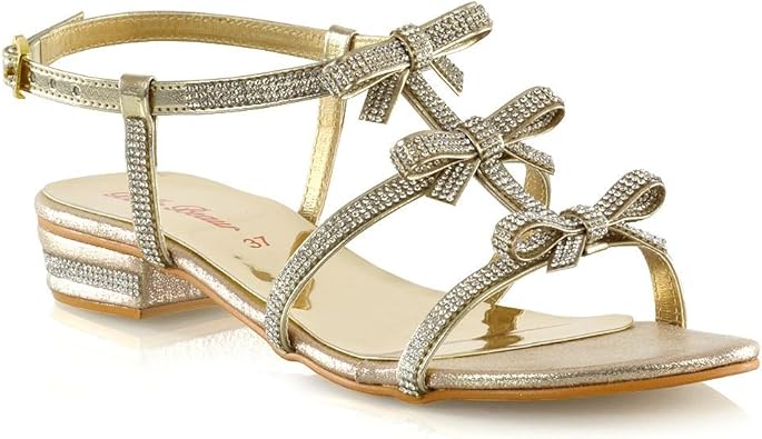 diamante bow flip flops