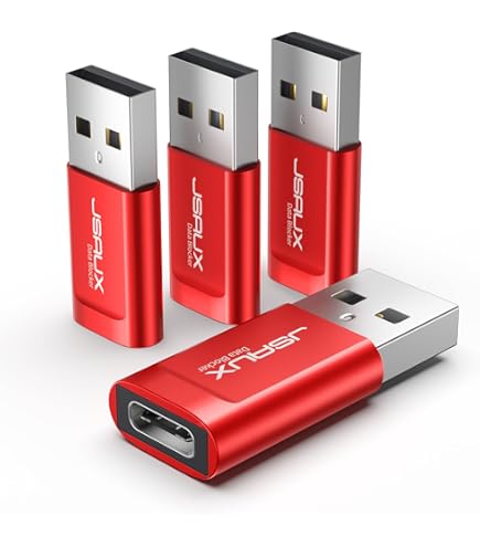 USB-C Data Blocker 2-Pack - 240W PD Charging Only, 100% Data Transfer Protection Against Juice Jacking