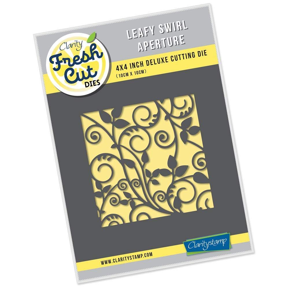 Leafy Swirl - 4" x 4" Fresh Cut Aperture Cutting Die