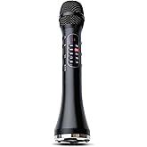 BOESPATR Karaoke Microphone Wireless Bluetooth,Handheld Voice Amplifier,Portable Mic with Speaker 30W High Power DSP Chip Smart Noise Reduction for Car/Indoor/Outdoor Speaking Teaching Singing