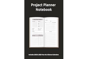 Project Planner Notebook: Organizer for Business Projects | Simplified Workbook for Tasks, Checklist and Planning with a 2-Page Layout | To-Do List and Project Tracker for School or Work