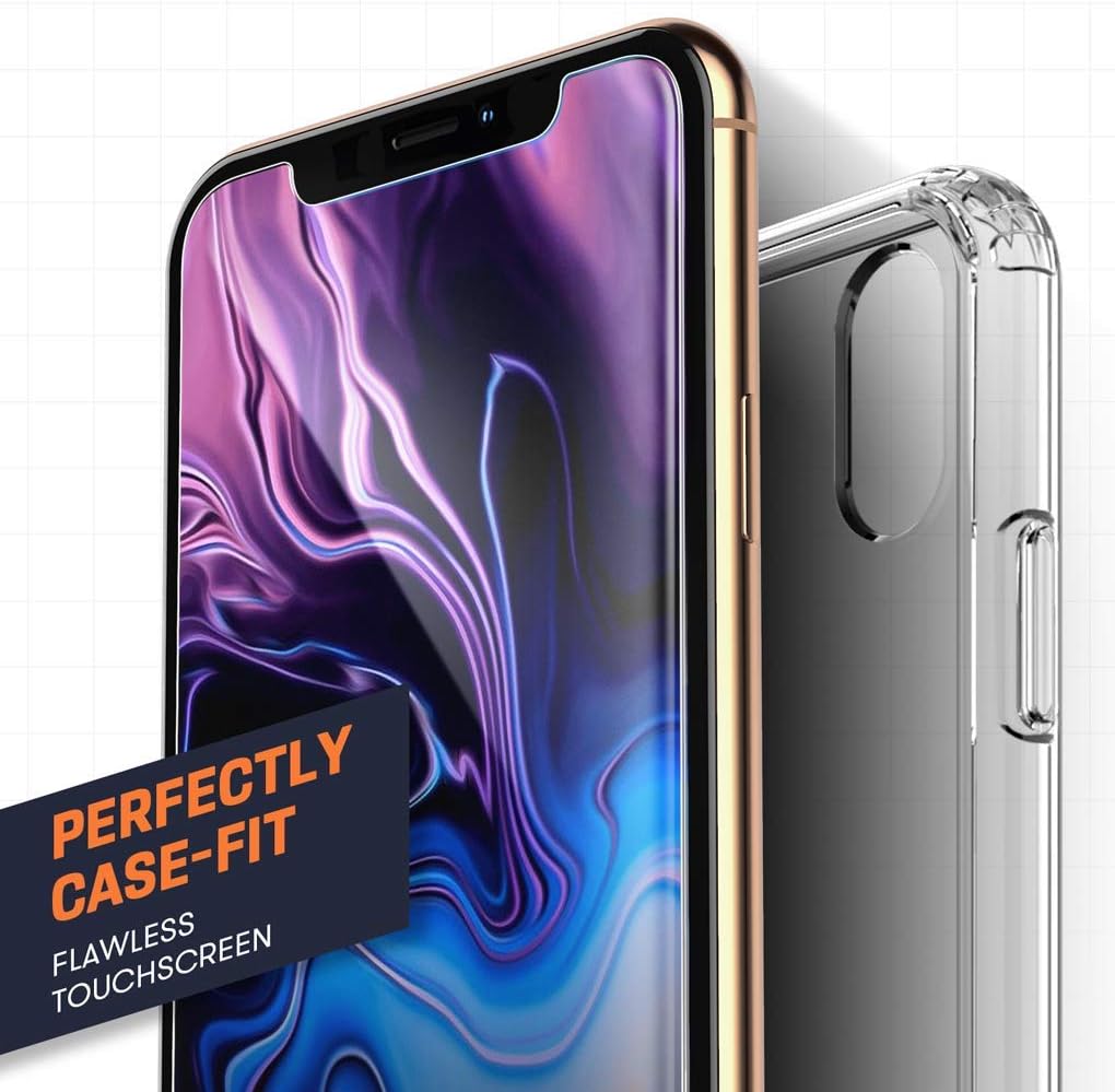 Mkeke Compatible with iPhone 11 Pro Max Screen Protector, iPhone Xs Max Screen Protector Tempered Glass [3 Pack][6.5"]