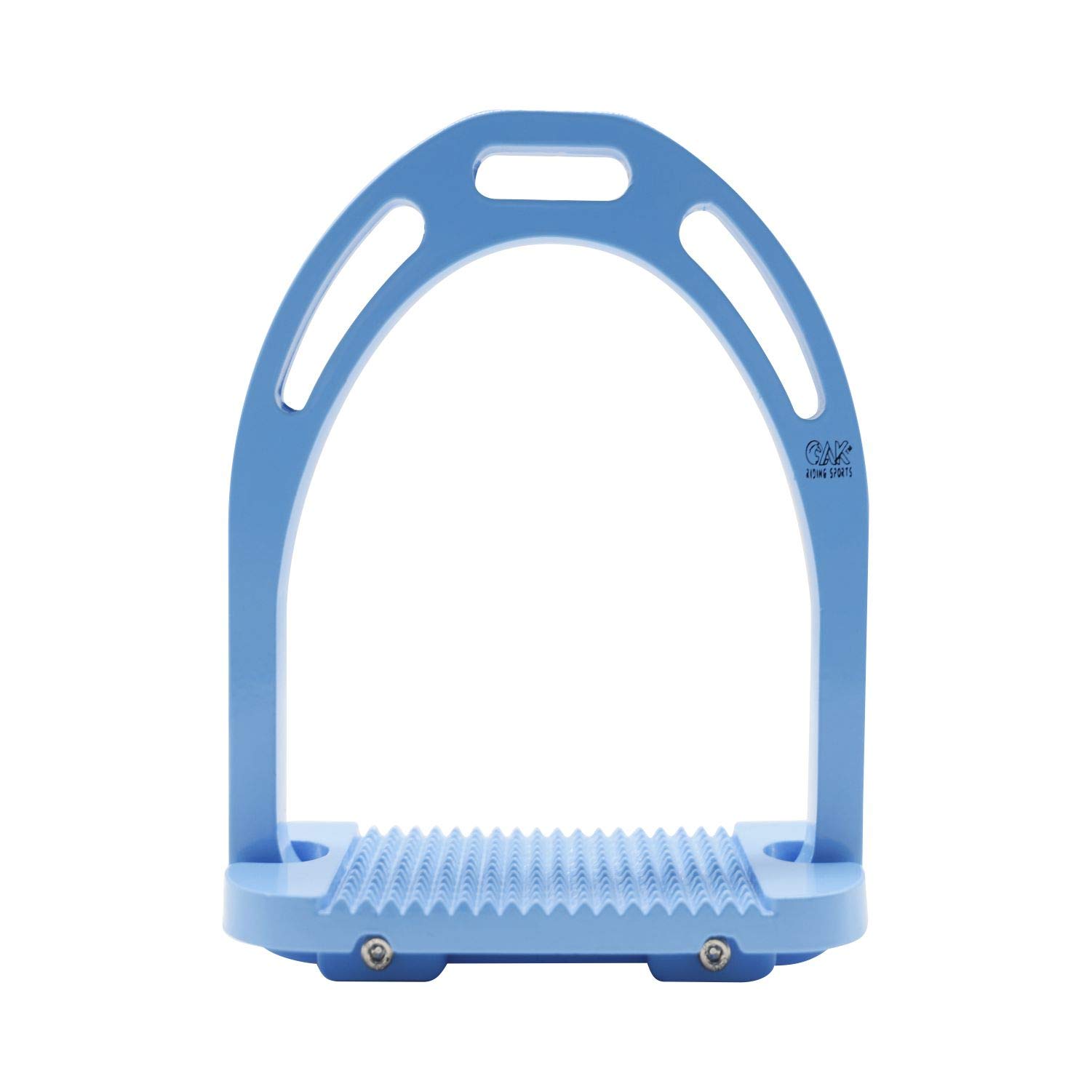 AK Aluminum Light Weight Horse Riding Equestrian Stirrups with Coated Colors (Light Blue, 4.75'')