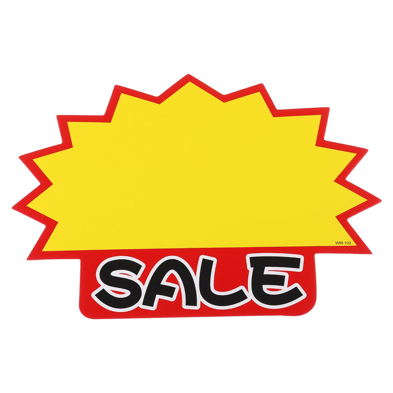 PATIKIL 80pcs Star Burst Signs, 7x5.5in Blank Star Burst Signs Price Tag Stickers Pricing Tags Fluorescent Neon Paper for Sign Retail Store Vehicle, Sale