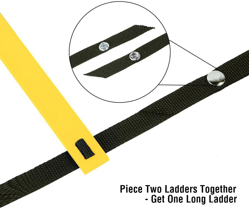 Ohuhu Agility Ladder Speed Training Exercise Ladders for Soccer Football Boxing Footwork Sports Speed Agility Training with Carry Bag 20ft 12 Rung Yellow : Sports & Outdoors