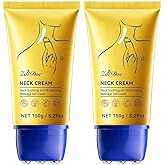 ZAIDOC 2 Packs Neck Cream with Roller, Anti-Aging Neck & Chest Cream with Multi-Peptide, Collagen, Urea, for Moisturizing, Tightening and Firming, Smooths Wrinkles & Fine Lines, 10.58oz