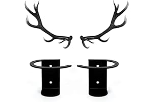 DAUCHVNY 2 Pack Elk/Moose Deer Antler Mounting Kit, Shed Antler Wall Mounts, Specimen Deer Hanger, Shed Plate Trophy Wall Display, Quick Install, Perfect for Rustic Cabin Decor in Living Room, Den, Office