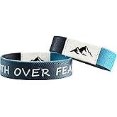 Dotpraise Daily Bible Verse Bracelet, NFC Wristband with Interactive Scripture, Wearable Christian Bracelet Gifts for Women Men, Black to Blue