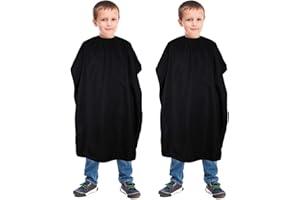 Geyoga 2 Pcs Kids Barber Cape Kids Hair Cutting Capes for Salon Waterproof Apron for Haircut 47. 3 x 31. 5 Inch