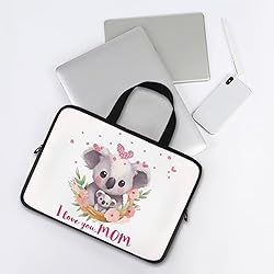 Uasibuni Cute Koala Print Laptop Cases 15Inc for