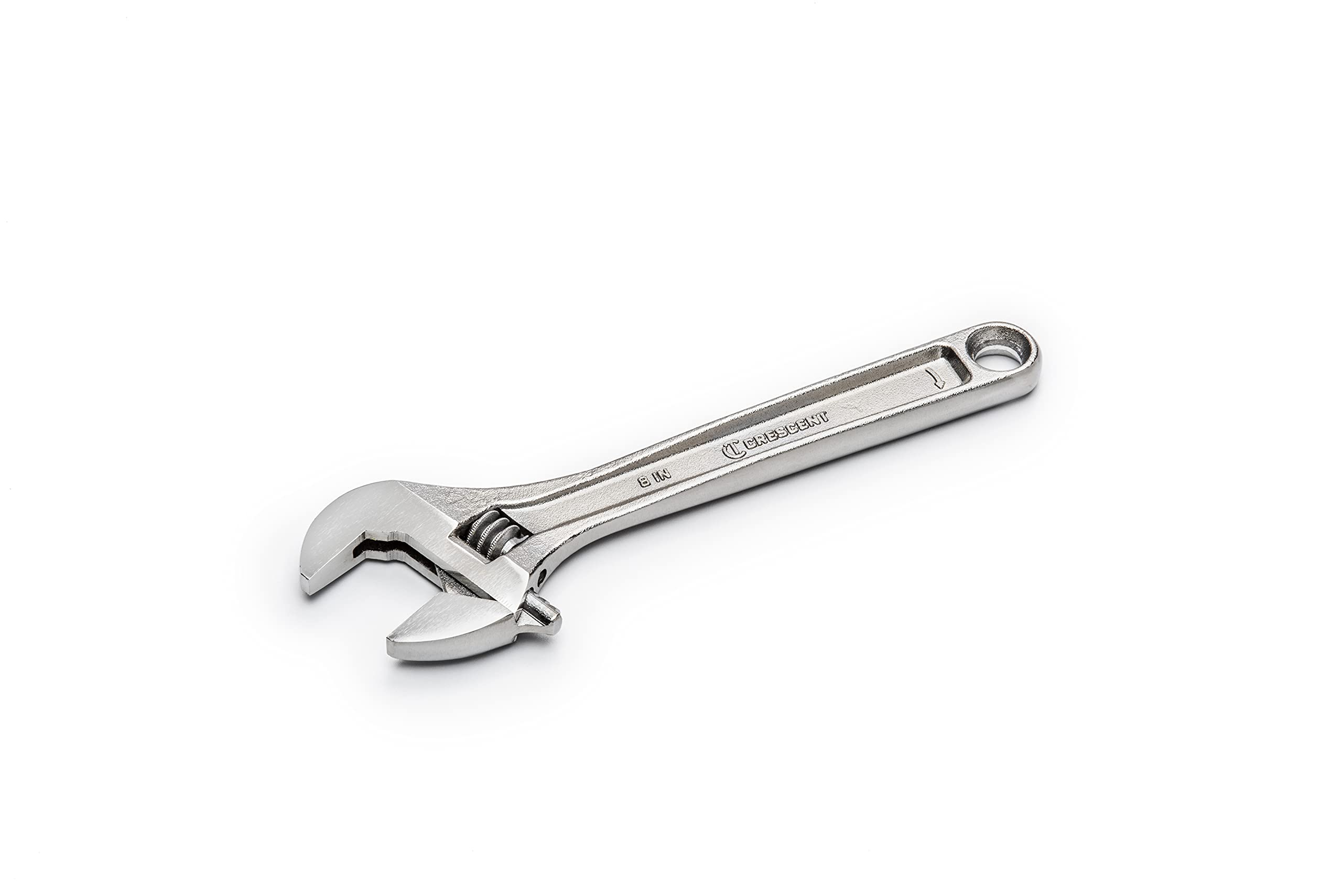 Crescent AC28VS Chrome Plated Adjustable Wrench/Spanner, Silver, 203 mm/8-Inch