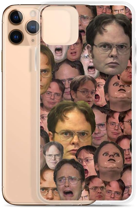 Amazon Com Horseshoe S Compatible With Iphone 11 Pro Max Case The Office Dwight Schrute Meme Faces Pure Clear Phone Cases Cover