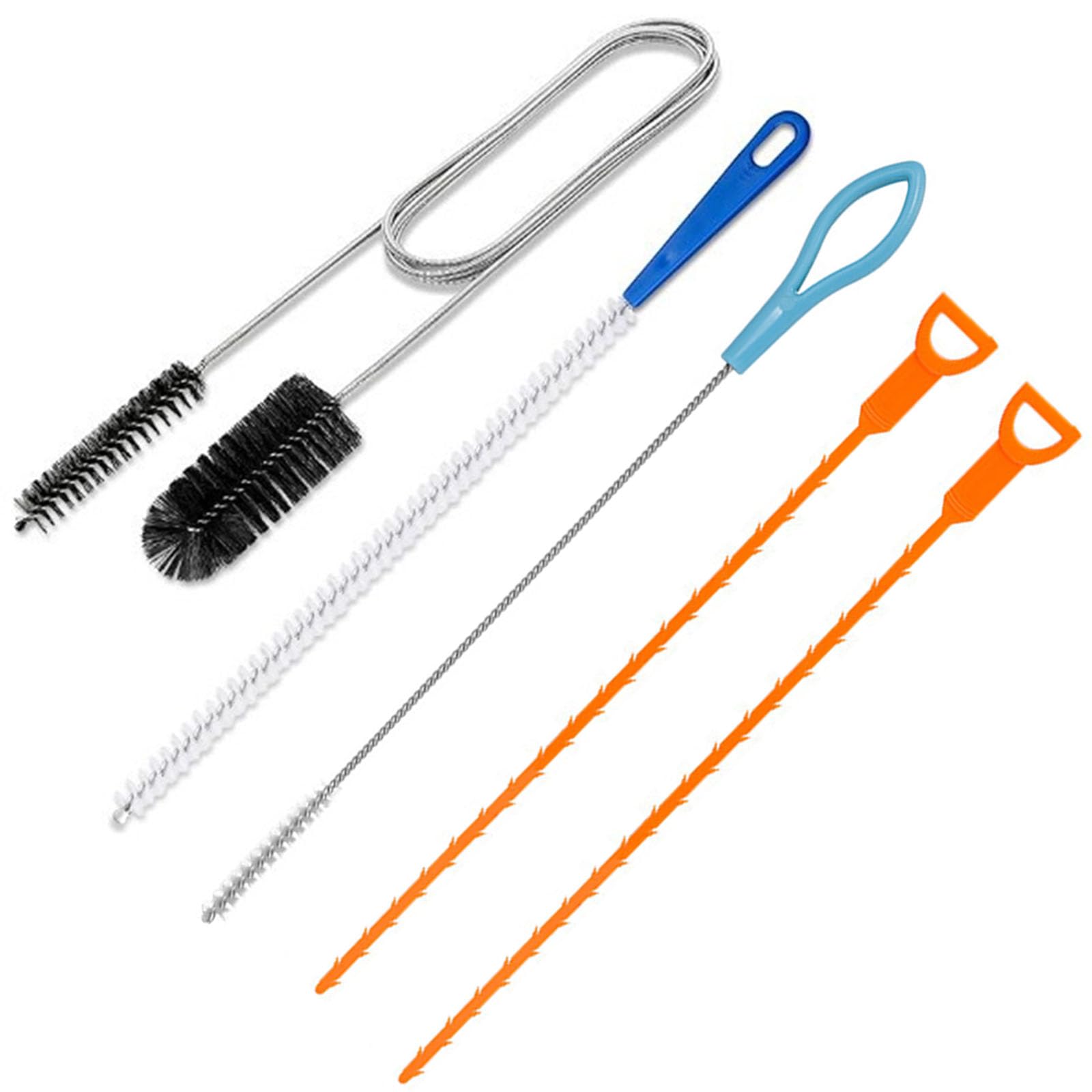 GWAWG Drain Unblocker and Cleaner Tool 5PCS Shower Drain Unblocker, Multifunctional Sink Unblocker Tool, Plumbing Unclogger Tool for Bathroom Shower Kitchen Plug Hole