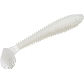Strike King Rage Swimmer Fishing Lure, Soft Plastic Paddletail Minnow, Sleek Nose Cone, Softly Ribbed Body, Thin Tail