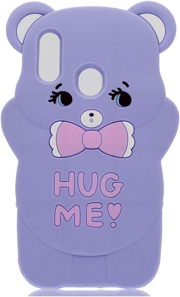 YuanYuZhongPhoneSky Huawei Nova 3 Case, Cute Fashion 3D Bear Matte Case Anti-Scratch Soft TPU Cover Back Bumper Bear Cover Compatible for Huawei Nova 3