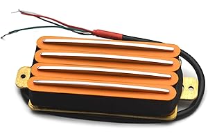 SAPHUE 2-Dual Blade Electric Guitar High Output Track Type Four Coil Humbucker Pickup Orange