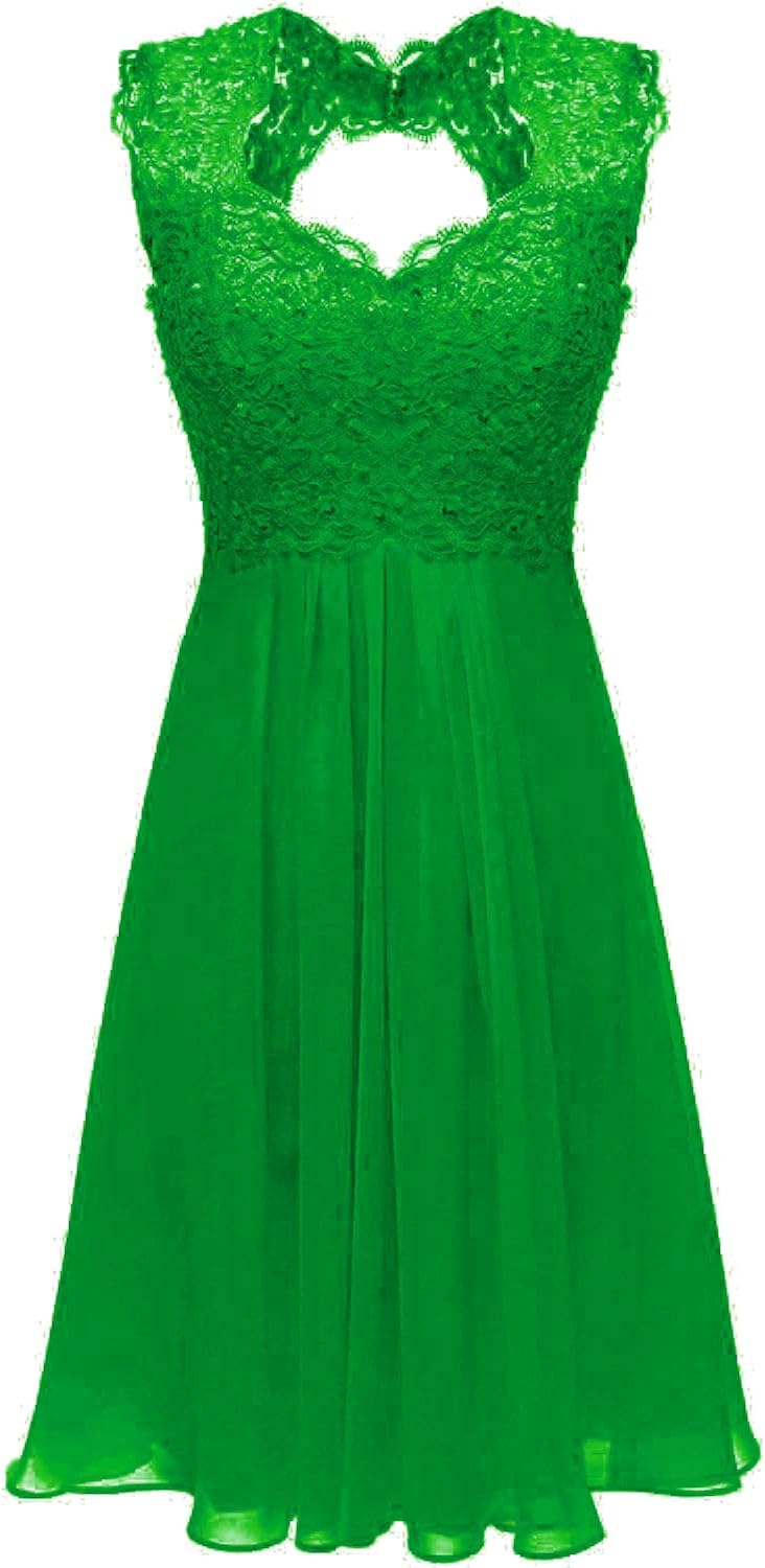 DINGZAN Beach Wedding Dresses Chiffon and Lace Bridesmaid Reception Gowns