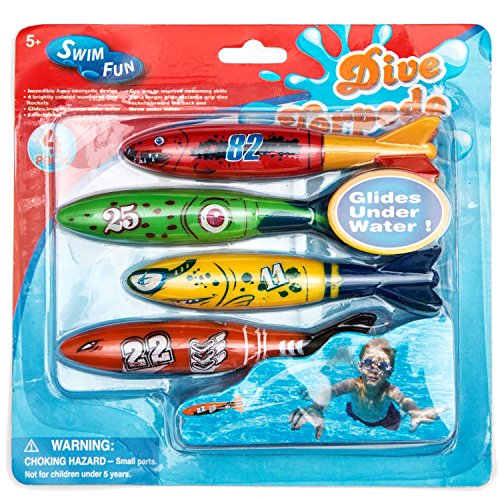 Better Line Swimways Toypedo Bandits - Water Sports Game That Teaches Diving