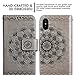 CASEOWL iPhone X/XS Case,iPhone X/XS Wallet Case with Detachable Slim Case,Card Solt Holder,Fit Car Mount, Mandala Flower Floral Embossed Leather Flip Lanyard Wallet Case for iPhone X/XS/10/10S[Gray]