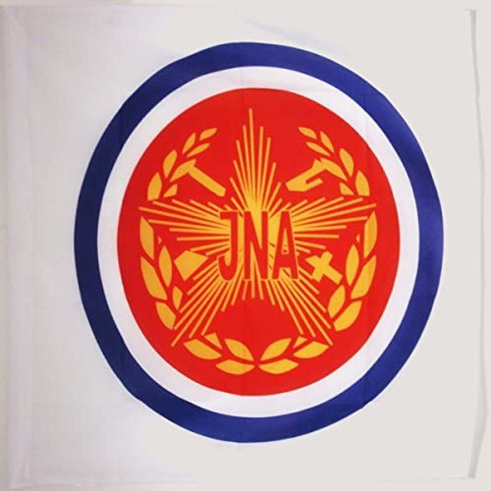 AZ FLAG - Yugoslav People's Army JNA Flag - 3x3 Ft - 100% Polyester Yugoslavia army Banner with Sleeve - Fade Resistant - Vivid Colors - 3' x 3' Feet - 90x90 Cm