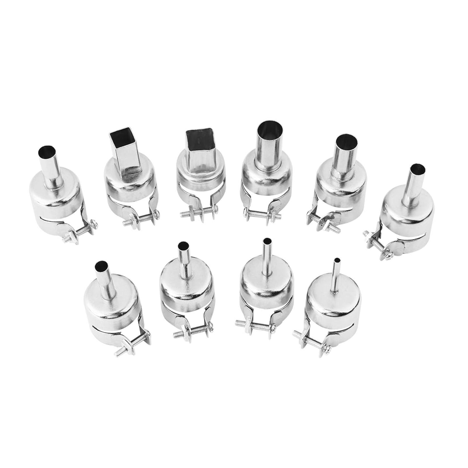 10pcs/Set Heat Gun Nozzles Kits Hot Air Soldering Welding Nozzles For Soldering Station Repair Tools - Image 3
