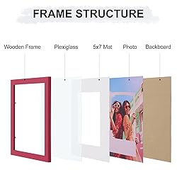 Vittanly 8x10 Picture Frame, Engineered Wood with
